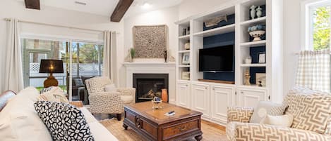 Gorgeous family room with plenty of comfortable seating