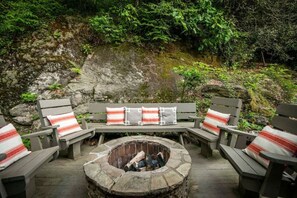 Side Porch Outdoor Firepit