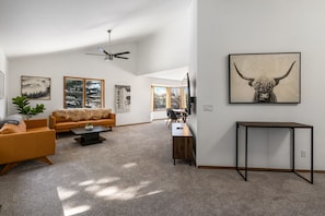 Entryway to the home leads to the living room.