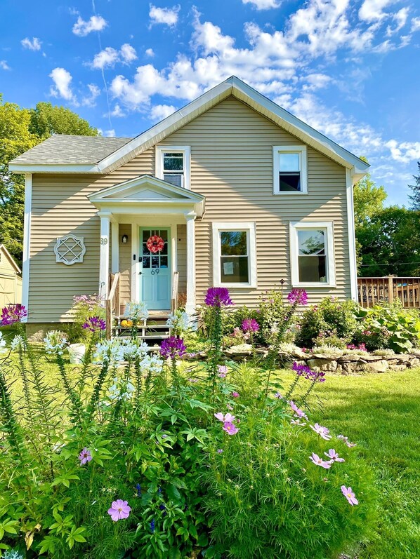 Private entry is with the parking in the rear of the house.  