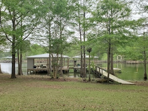 view of dock from porch

