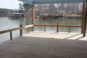 Large open area on the dock