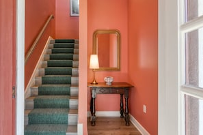 This stairway leads up to your private entrance.