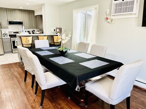 Long dining room table