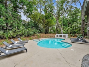 Pool Deck Area at 9 Brigantine