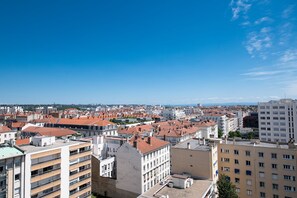 Blick von der Unterkunft