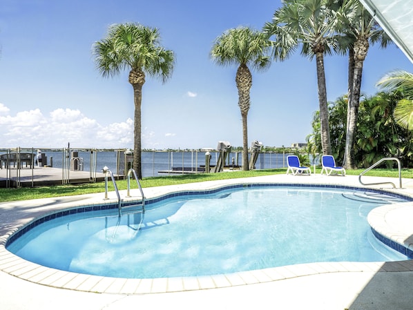 Private heated backyard pool