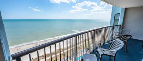 Large Private Balcony! Direct Oceanfront!