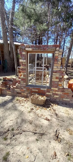 "Window" to the fire pit