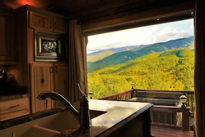Enjoy the view while cooking your favorite meal.