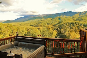 Enjoy the view with a relaxing soak in our hot tub.