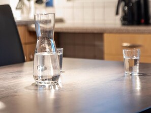 Water, Drinkware, Table, Barware, Stemware, Tableware, Drink, Serveware