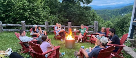 Relax around the fire pit 