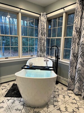 Master bath with soaking tub 