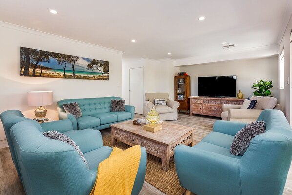 Upstairs living area