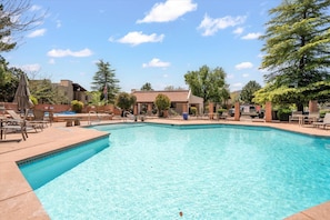 Cool off in the community pool