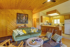 Living Room | Wood-Burning Stove | Smart TV