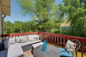 Cabin Exterior | Furnished Deck