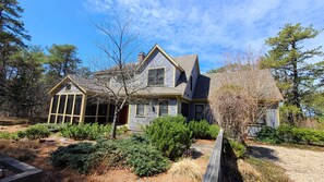 Wonderful renovated home set on a wooded lot (winter foliage)