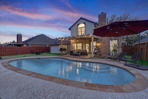 We try to keep the pool open all year. Send us a message for our pool schedule.