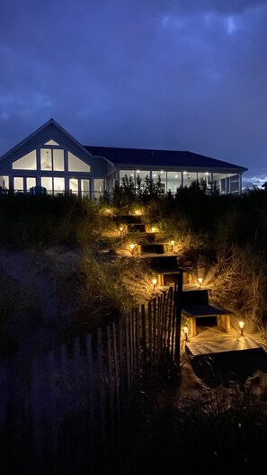 Beachside at night