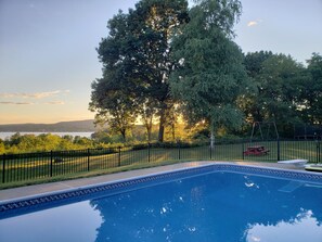 Pool overlooking Hudson River