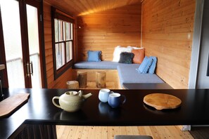 The sunroom. Our favourite room in the house to read & watch over the property 