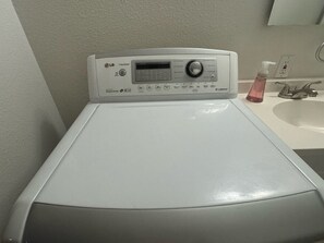 Free washer and dryer in unit for guests personal use