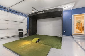Official 12’ TruGolf Vista 12 simulator in a heated garage!