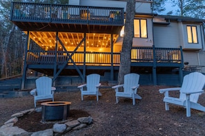 Relax by the Breeo Fire Pit, where crackling flames set a cozy evening vibe.
