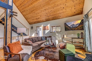 Spacious living room area