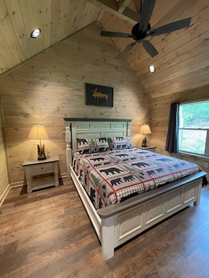 Bedroom #3 with King bed, 55” inch TV and it’s own full bath