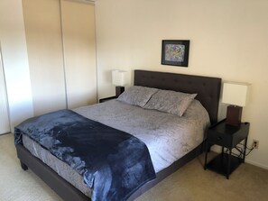 Spacious primary bedroom