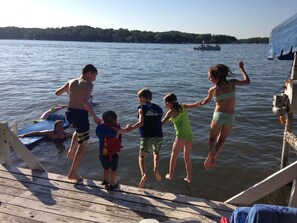 Great sandy swim area of the kids and adults.