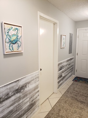 GUEST BEDROOM & BATH located in entry hall