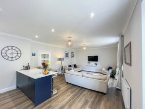Open plan living space | Airds Apartment, Oban