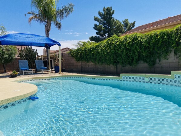 Relax by the pool 