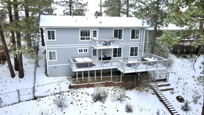Back of the house after a fresh snow. 
