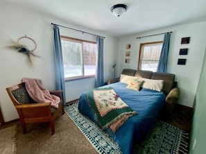 Living room with pull out bed. 