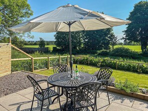 Patio | Kingfisher Cottage - Strathisla Farm Cottages, Meigle
