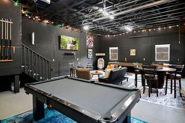 Pool Table in the Oversized Game Room: Wilderness Lodge Blue Ridge