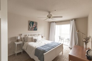 Master bedroom with access to balcony