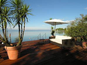 Pension am Bodensee - Adults only, (Kressbronn a. B.), LHS 10250-Sonnendeck am Strand