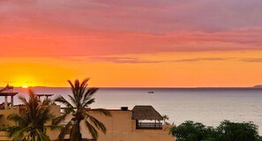 A beautiful sunset from the Villa.