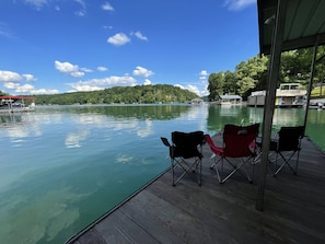 View from our private dock - folding chairs provided
