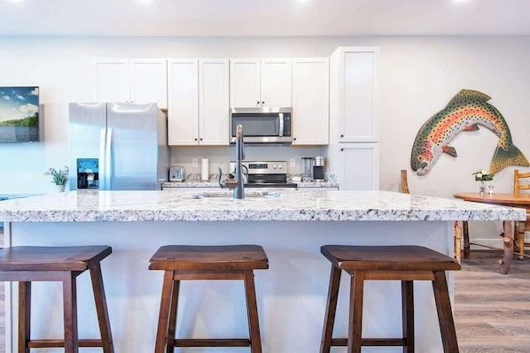 Bucking Rainbow is a new 2nd floor condo designed for anglers and explorers.