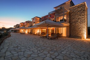 the houses at night