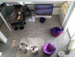 Wohnzimmer von oben