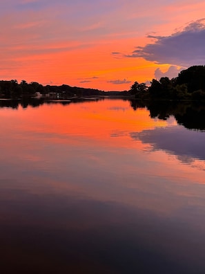 Evening view from the dock