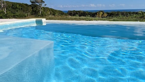 New infinity pool with sweeping views of the ocean